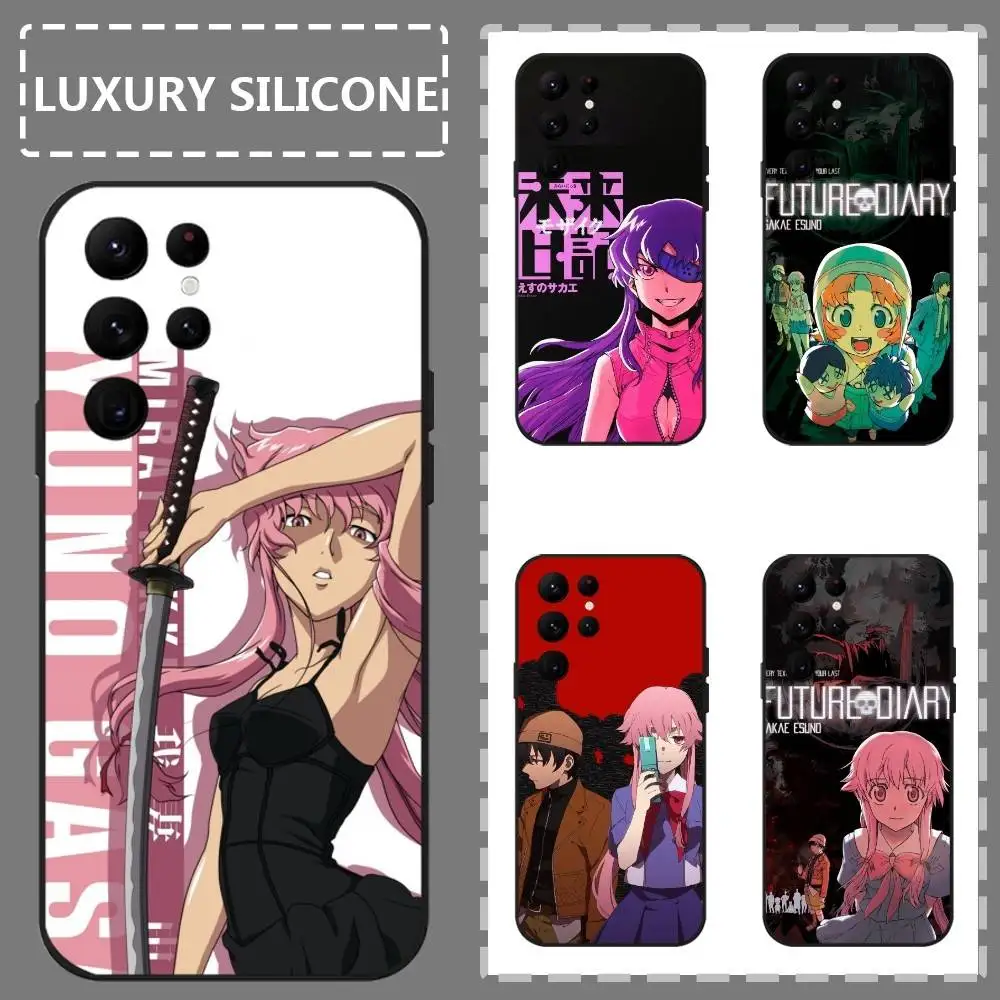 

The F-Future Diary Anime Phone Case For Samsung Galaxy S25 S24 S22 S23 Ultra S21 S20 Plus 5G Frosted Non-Slip Full Soft Case