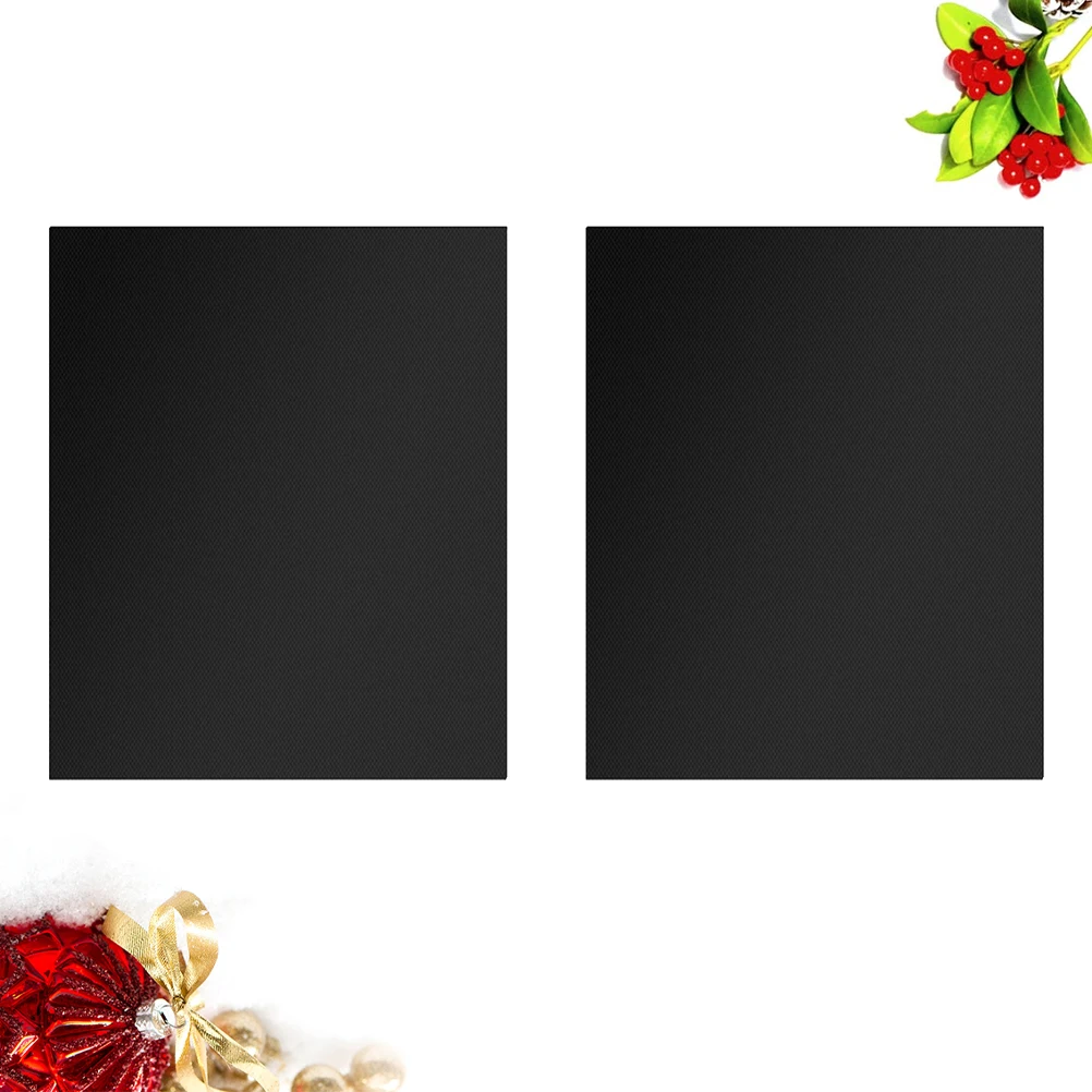 

2 Pcs Portable Grill Barbecue Mat BBQ Pad High Temperature Resistance Grilling Non-Stick