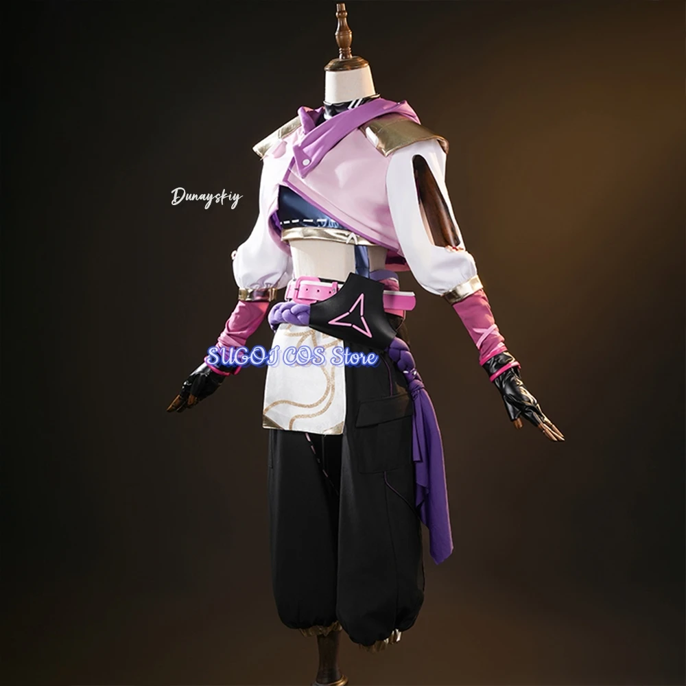 JettJett Mystbloom Cosplay Game VALORANT Costume Jett Cos Girls Game Dress Hair Uniforms Halloween Carnival Role-play Party Suit