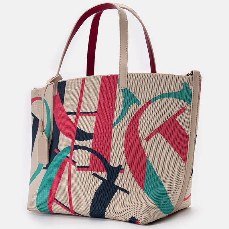 CH Letter Print Women's Handbag Fashionable Versatile Large Capacity Crossbody Shoulder Bag 2026 Edition