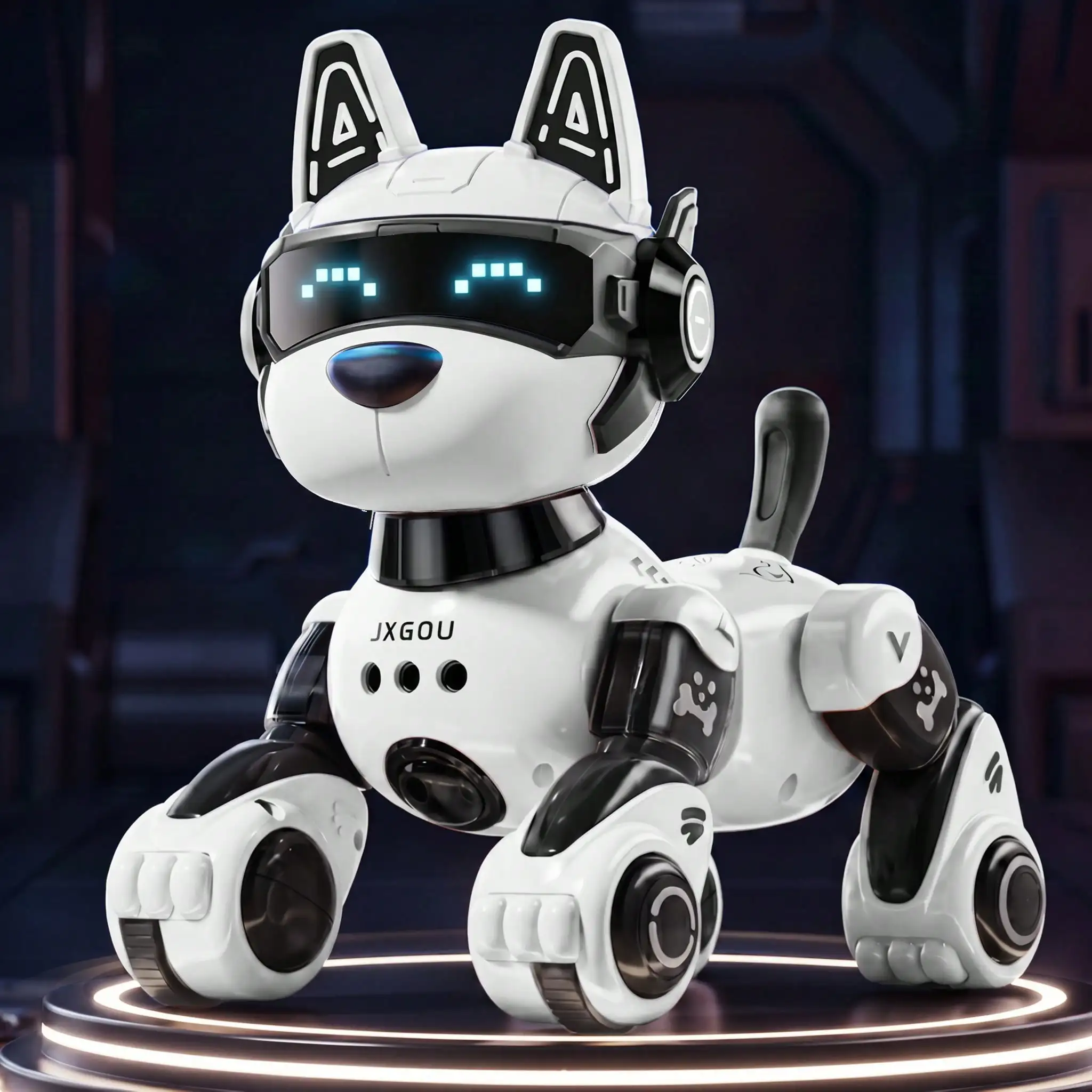 Remote‑Control Smart Robot Dog for Kids,Singing & Dancing Interactive Electronic Pet RC Toy,Multifunctional Robotic Puppy with Fun Sound Effects,Entertaining Play Toy,Perfect Birthday & Holiday Surprise Gift for Boys and Girls Ages 6+,Indoor