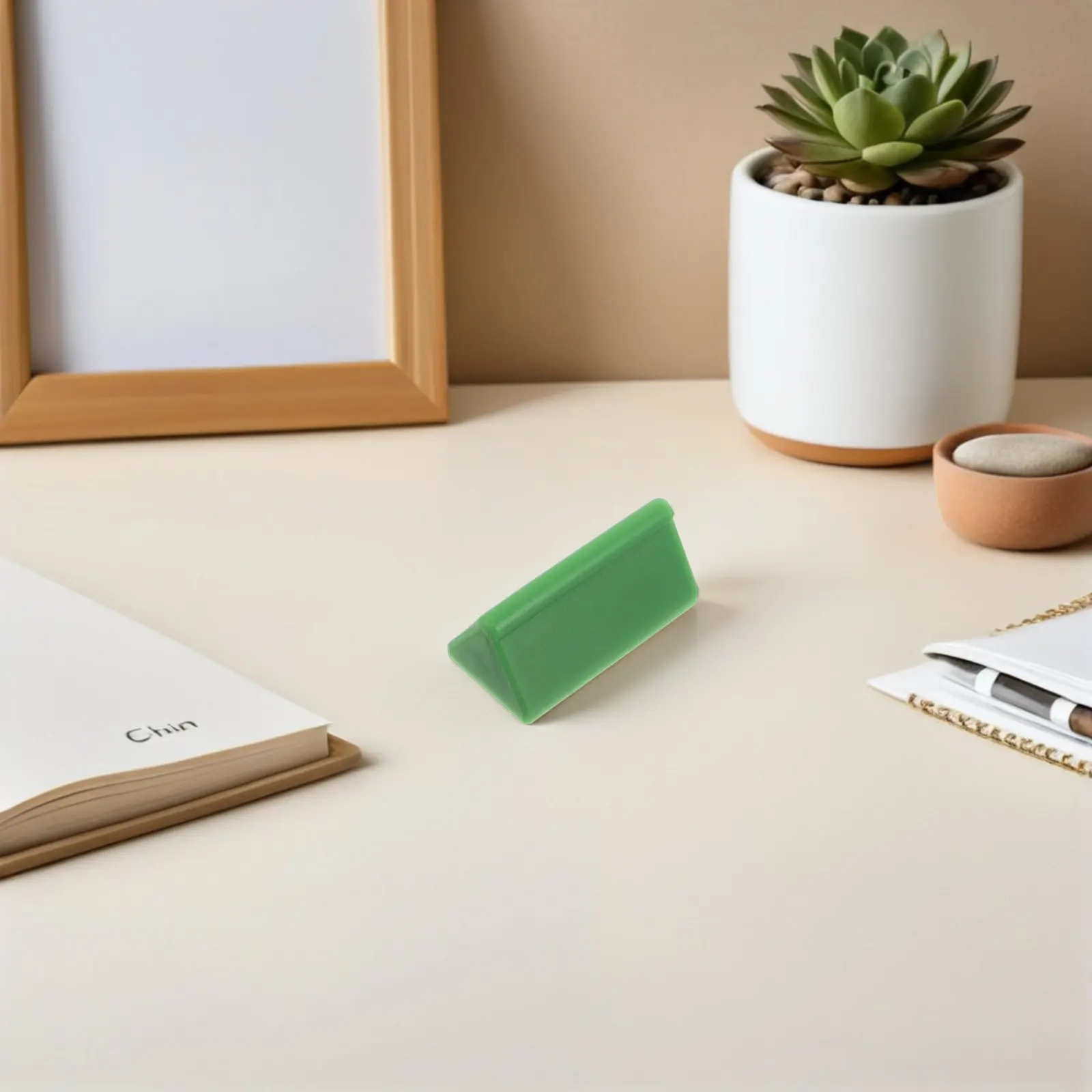 Portable Rubber Tuning Fork Activator Block Green Minimal Noise Fork Resonance Accessory for Maximum Vibration Stability