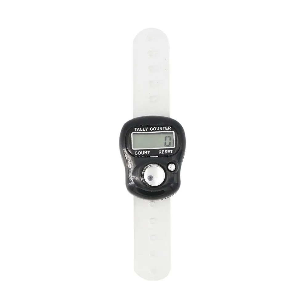 Mini Row Finger Counter and Stitch Marker LCD Electronic Digital Tally Counter for Sewing Knitting Weave Tool / Random Color