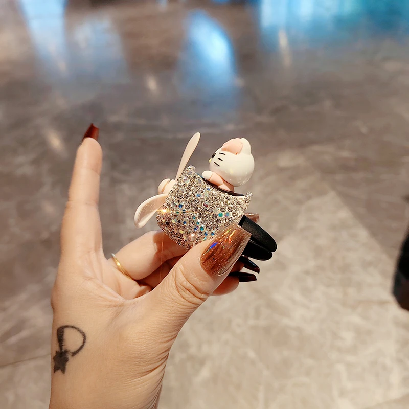 

Sanrio Hello Kitty car Air Outlet Decoration Rhinestones Cartoon Anime Car Suitable for Car Interior Decoration Decoration Gift