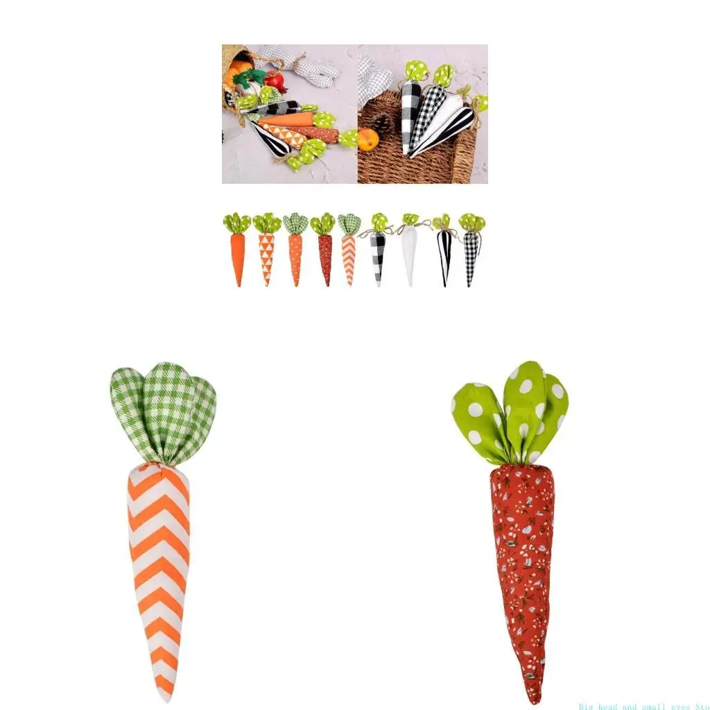 581C Carrot Hangings Ornament Easter Rabbit Decorative Gift for Parties Gatherings
