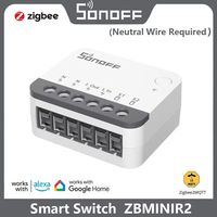 SONOFF ZBMINIR2 Extreme Zigbee3.0 Smart Switch Detach Relay Neutral Wire Required Wider Signal Control with Alexa Google Home