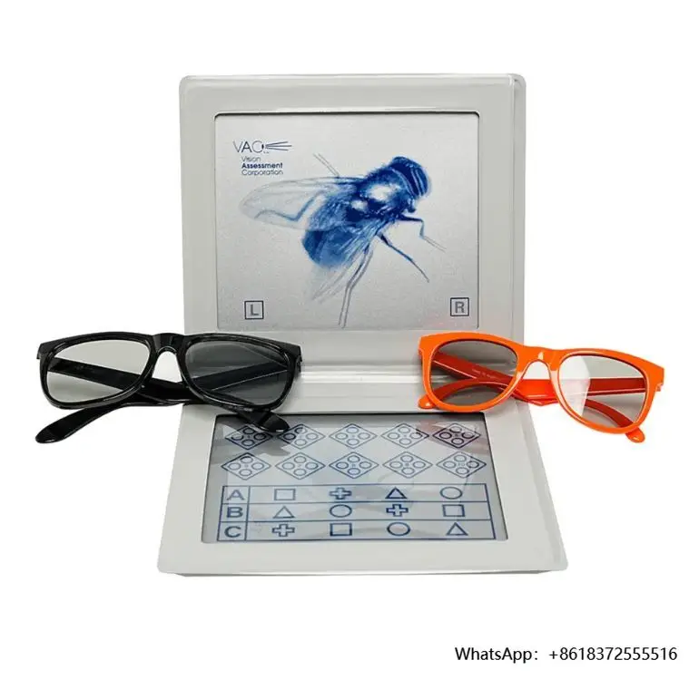 

daOptical Equipment Optometry Stereo Fly Vision Test for Evaluation of Gross Stereopsis and Fine Depth Perception