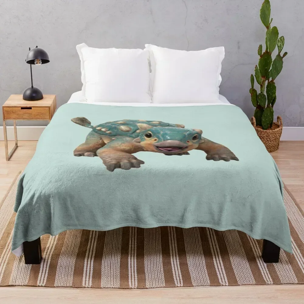 

Bumpy Ankylosaurus magniventris Throw Blanket Summer Cool Breathable Blanket for Sleeping