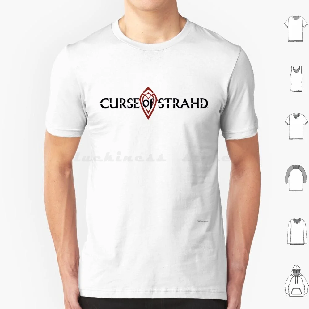 Curse Of Strahd Logo T Shirt 6xl Cotton Cool Tee Curse Of Strahd And Dnd Strahd Vampire D D Barovia Ravenloft Strahd Von