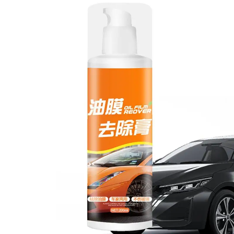 

Oil Film Cleaner For Car Car Oil Film Cleaner Glass Stripper & Water Stains Remover Windshield Cleaner Spray Won't Strip Car Wax