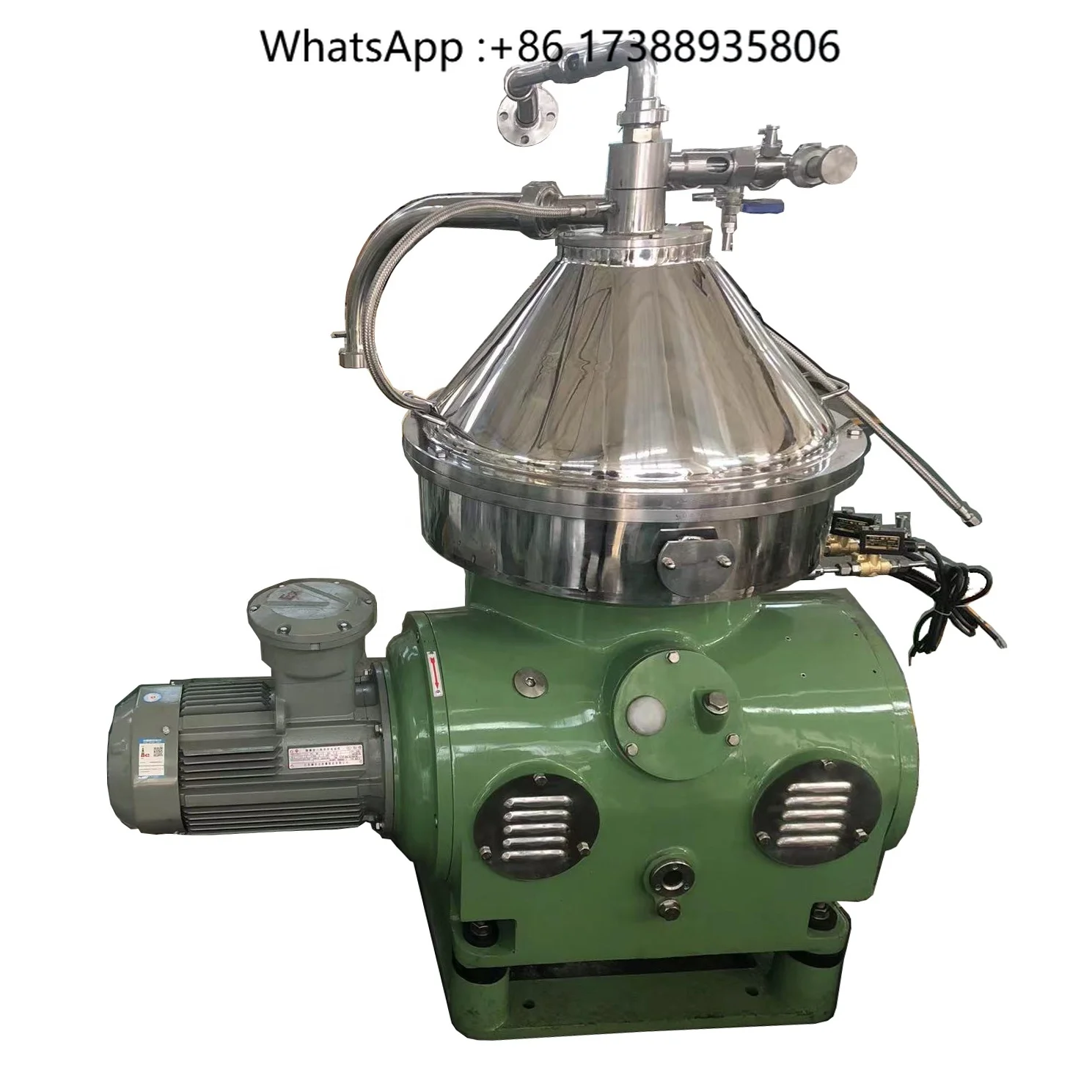 Automatic Water Oil Separation Disc Stack Centrifuge Separator with Gear Motor for Waste Engine Oil