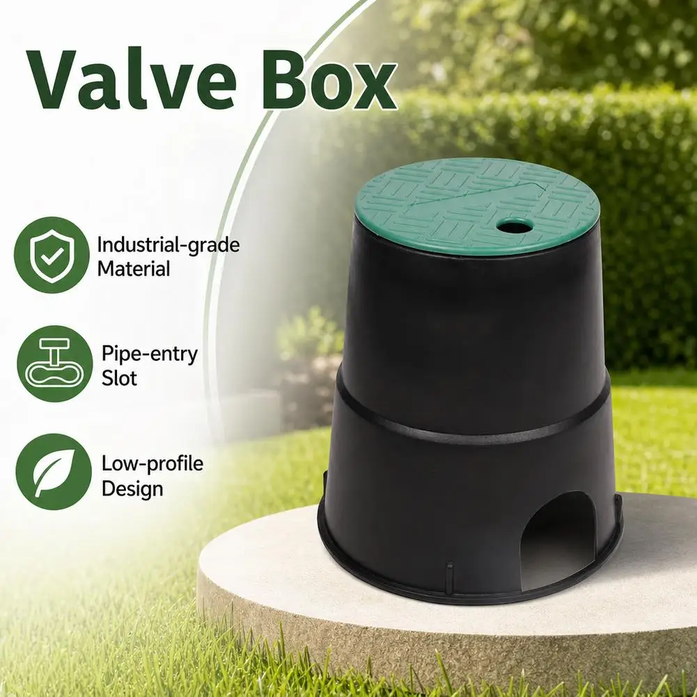 Sprinkler Valve Box Practical Premium Irrigation Valve Box Underground Valve Box with Lid for Garden Ground Grassland Farm Yard