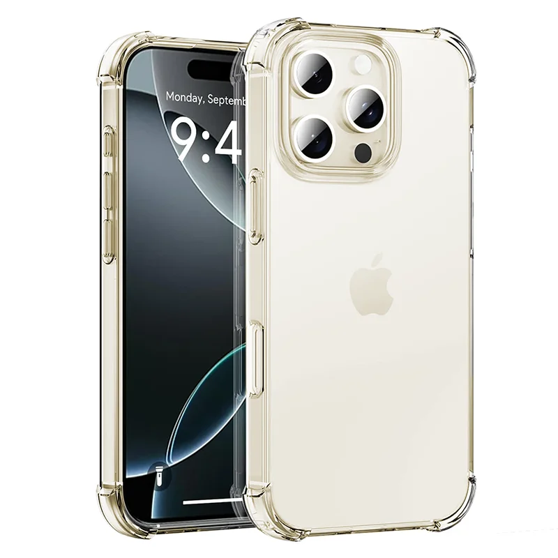 SHOCKPROOF SILICONE SOFT CASE FOR IPHONE 16 15 14 13 12 11 PRO XS MAX X XR SE 2022 2020 7 8 PLUS CLEAR SOFT ULTRA THIN TPU SHELL