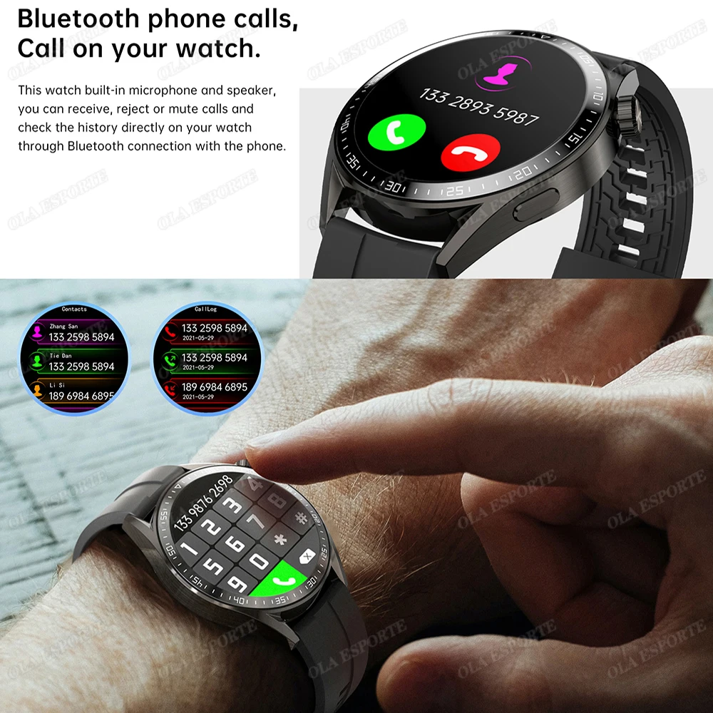2025 New Smart Watch Men Watch 4 Pro 360*360 HD Screen Heart Rate Bluetooth Call Health Monitoring Sports Waterproof Smartwatch