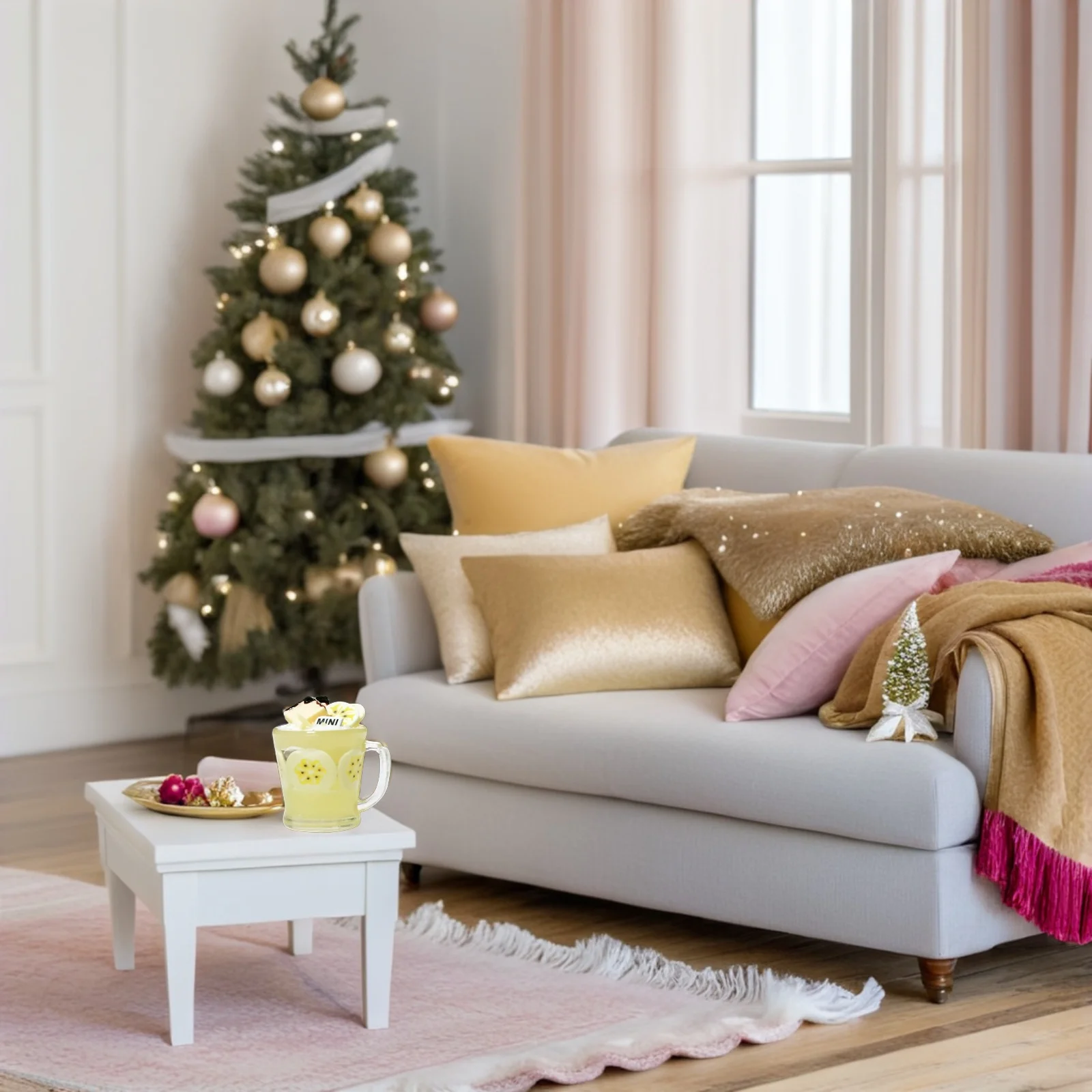 

3Pcs Resin Mini Fruit Cups Themed Designs Ideal for Pretend Play Decorative Scene Building Child Friendly Material