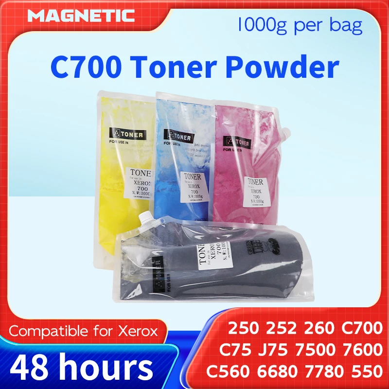 

High Quality Compatible Color 1000g C700 Toner Powder For Xerox Dc 242 240 250 252 260 550 560 570 700 J75 c75 c65 C70 C5580