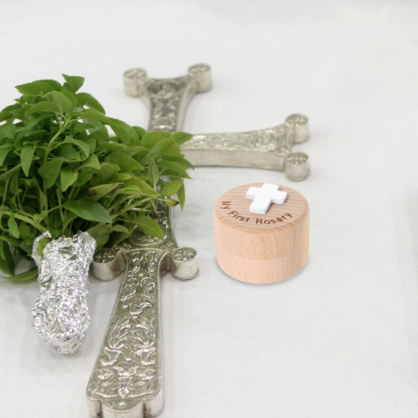 

Wooden Rosary Box 1 Retro Jewelry Container Religious ganizer Vintage Storage Box For Rings Earrings Necklace Small Keepsake