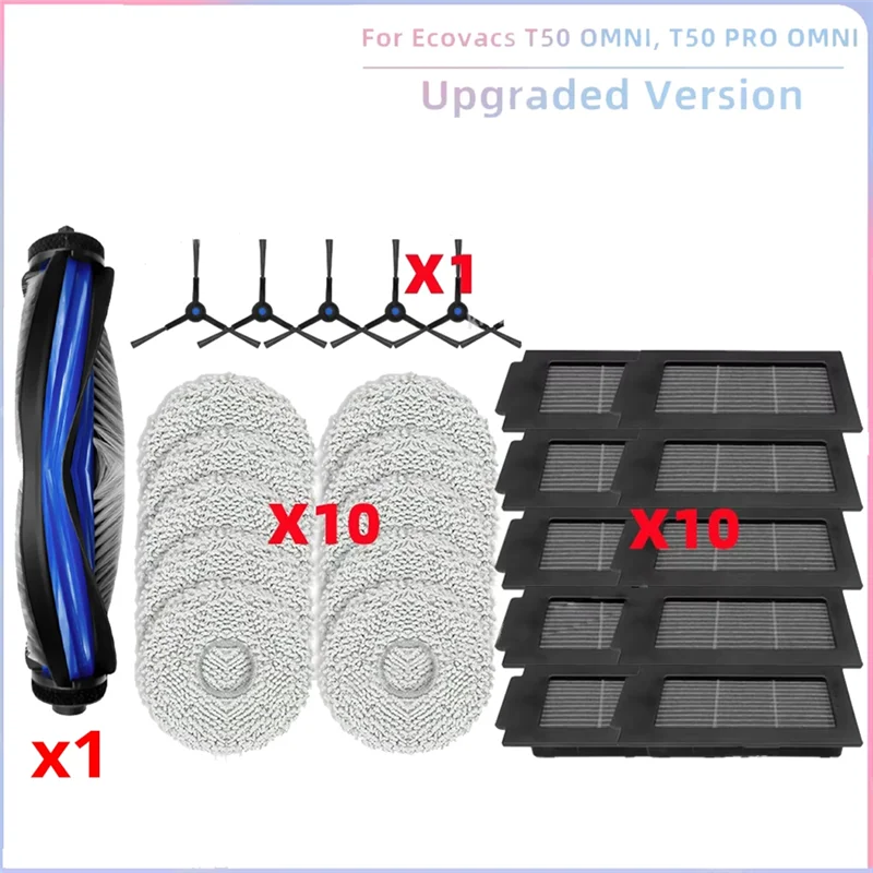 ¡Promoción! Kit de mantenimiento esencial para ECOVACS T50 PRO OMNI y T50 OMNI: piezas de aspiradora de calidad