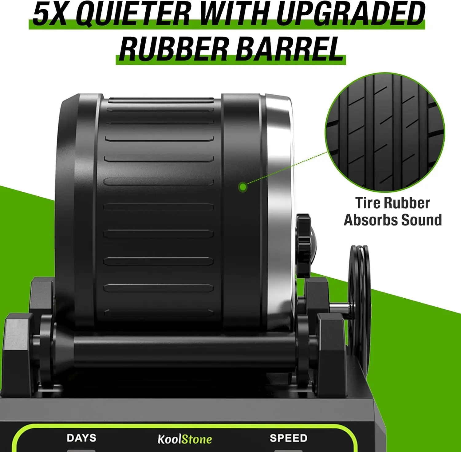 C1 Pro Brushless Rock Tumbler Kit – professionell, großes 2,5 Pfund Kapazität, bis zu 3X langlebiger, extrem lange Arbeitslebensdauer, rotierender Pol