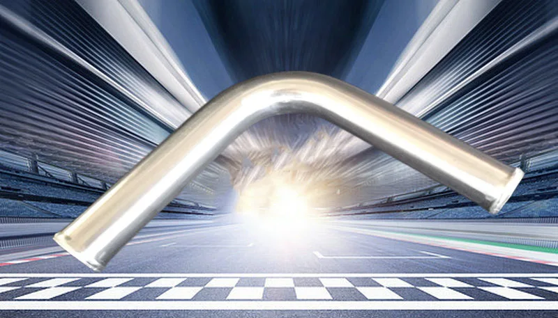 3,15 дюйма 80 мм алюминиевая трубка турбоинтеркулера 45 градусов L = 300 мм