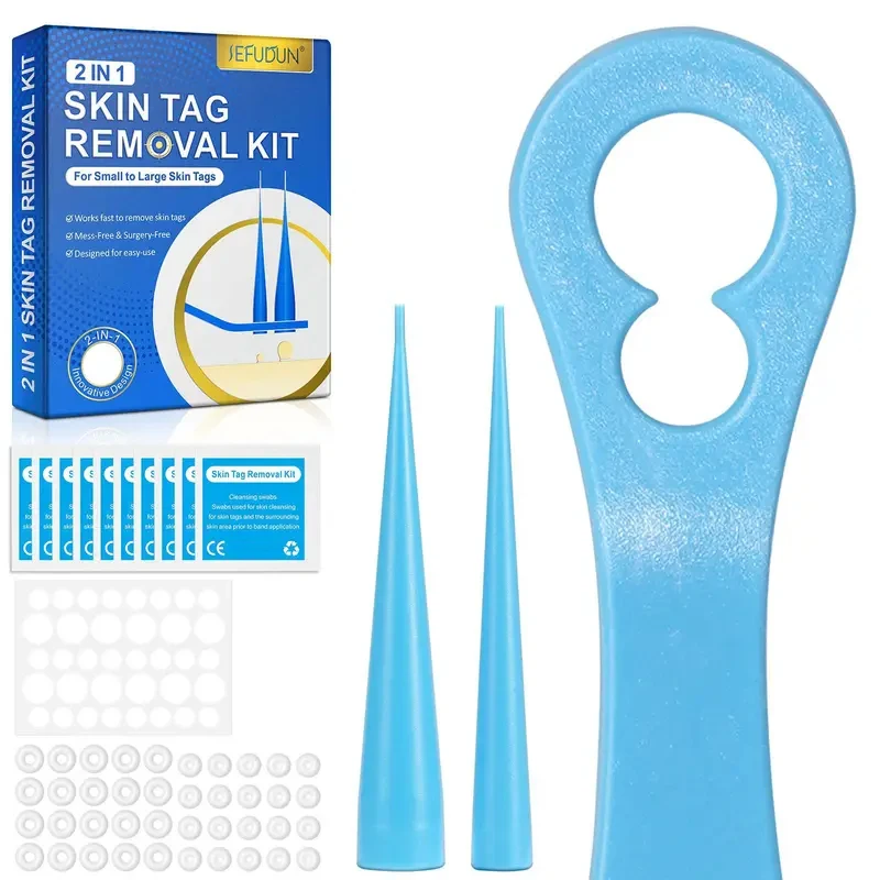 2 In 1 Auto Skin Tag Remover Kit Painless Mole Wart Removal Tool 2-9mm Micro Treatment Skin Care Equipment 5