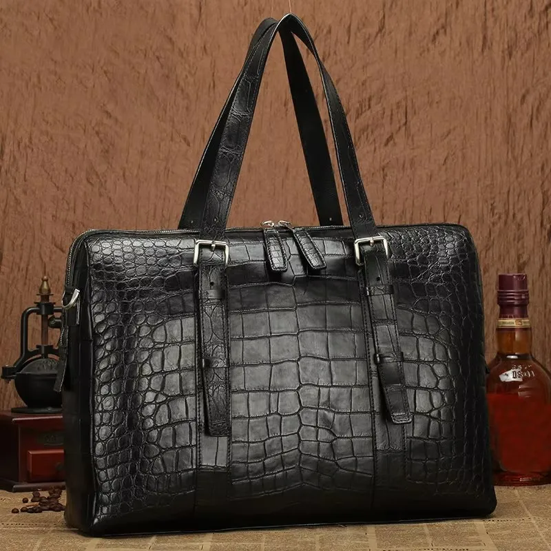 luka 2026 new Crocodile Travel Bag for Men male Handbag Single Shoulder  Cross Bag Business men bag