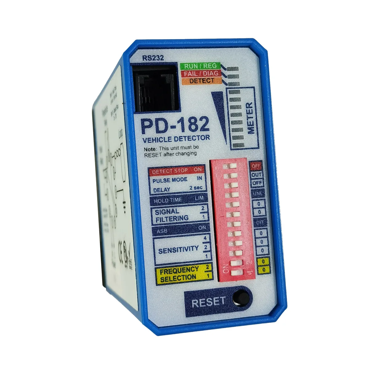 220VAC PD182 Single Channel Vehicle Loop Detector for Boom Barrier Gate Parking Management System