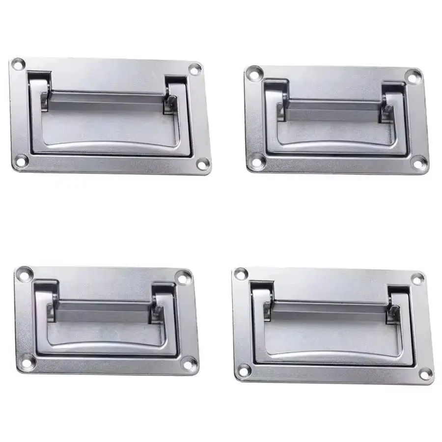 

4 шт., встраиваемые промышленные ручки, распределительная коробка, пружинные складные ручки, скрытые электрические ручки для шкафа, грузовик, фургон, ручки для автофургона