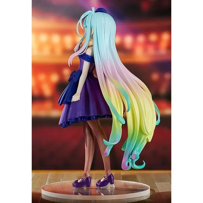 Genuíno original gsc pop up desfile shiro nenhum jogo sem vida anime figura pvc 21cm modelo colecionável bonecas estatueta ornamento presente