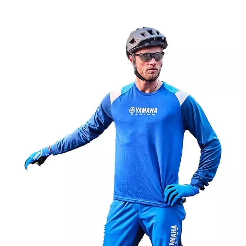 Summer Hot Selling Yamaha Fashion Trend Blue Long Sleeved Men and Women Sun Protection Motocross Riding Sportswear for 2026