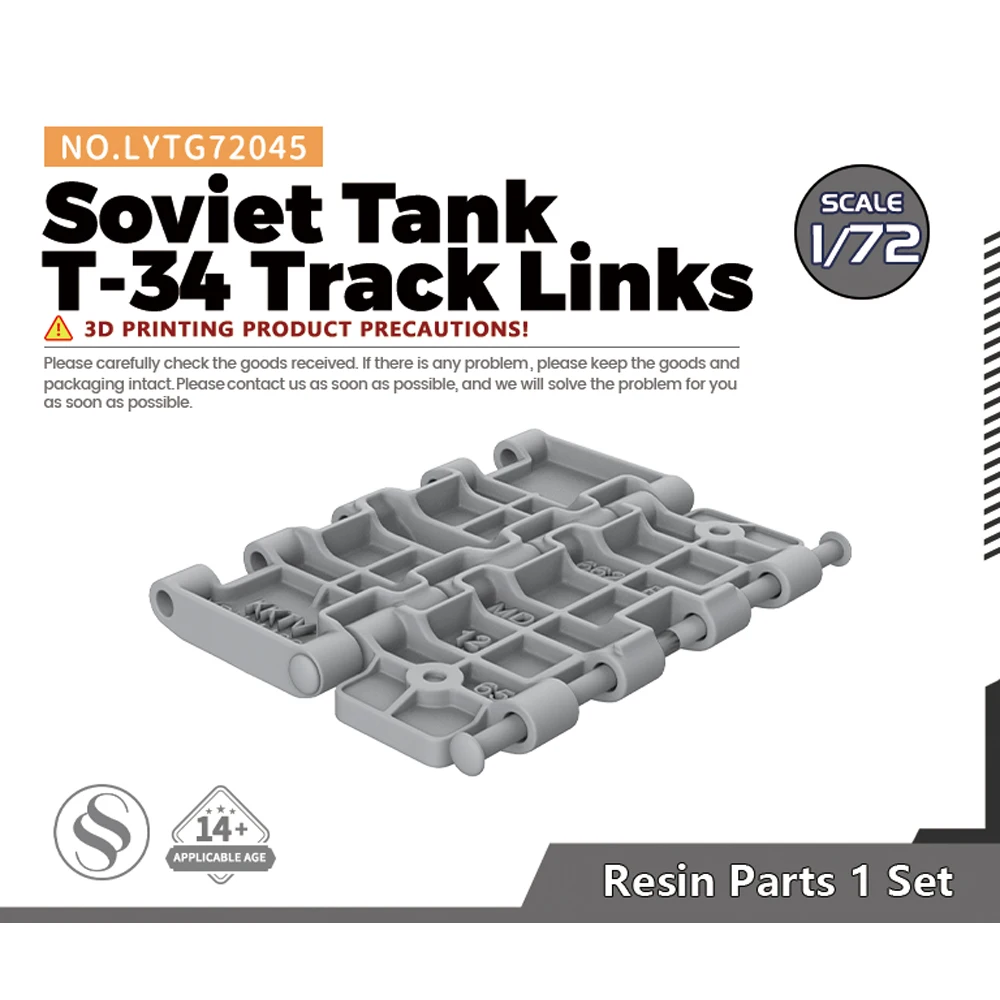 Yao\'s Studio LYTG045 1/72 1/35 Model Upgrade Parts Soviet Tank T-34 Track Links