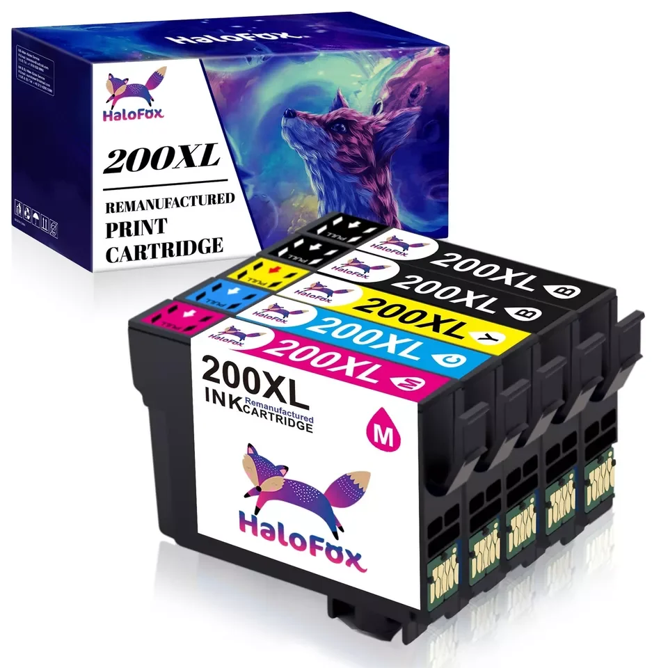 5 Pack 200XL T200XL Ink compatible for Epson Expression Home WF-2530 WF-2540