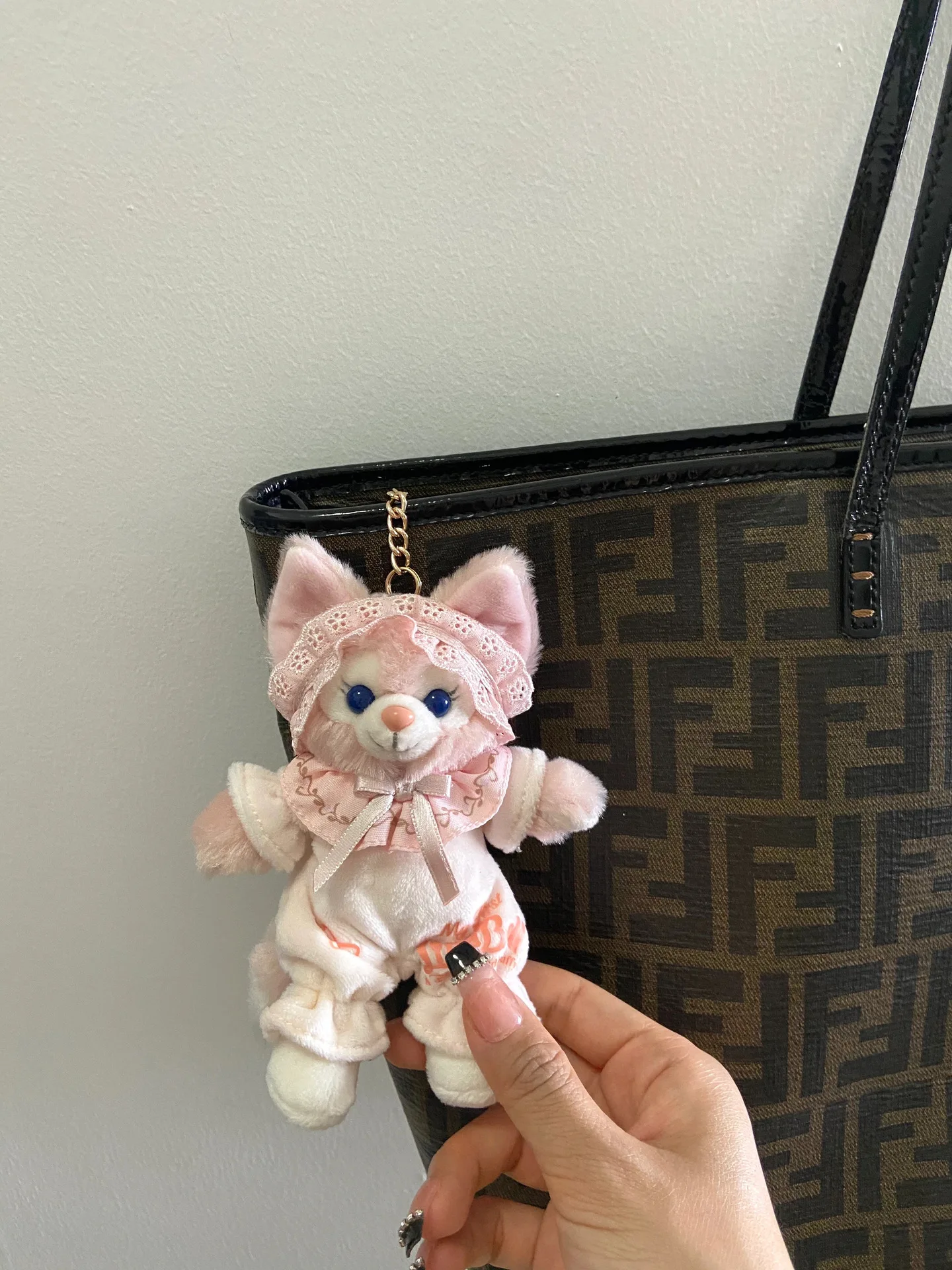 2025 جديد ديزني لطيف Linabell دمية حقيبة سلسلة مفاتيح قلادة كعكة Stellalou قلادة Kawaii هدية عيد ميلاد فتاة #2