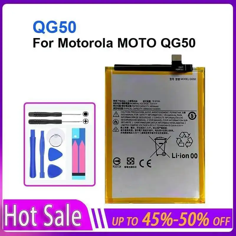 Stable Power Supply For Motorola Moto QG50 Good Low-Temperature Performance Mobile Phone Battery 5000Mah
