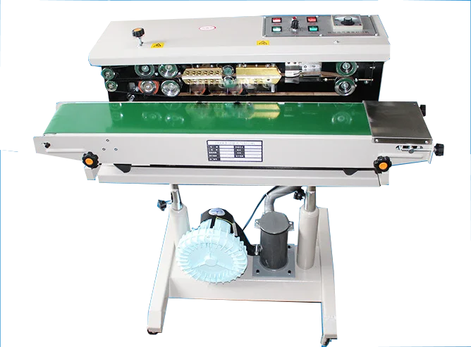 continuous bag sealing machine with air filling