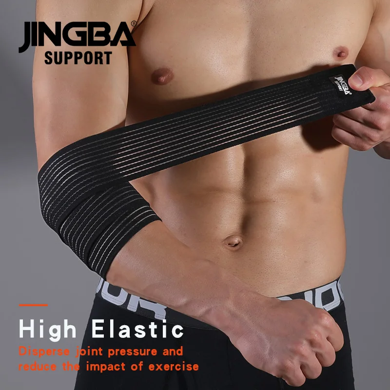 1 Pcs Adjustable Weightlifting Elbow Protector Elastic Straps For Fitness Bodybuilding Gym Workout Training Support Elbow Pads B