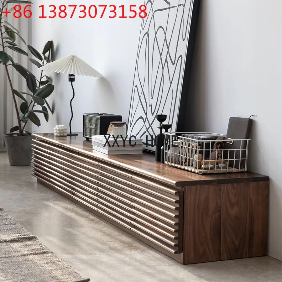 

Северная Америка, черный орех, деревянный шкаф для телевизора, напольный аудиовизуальный шкаф из массива дерева для гостиной