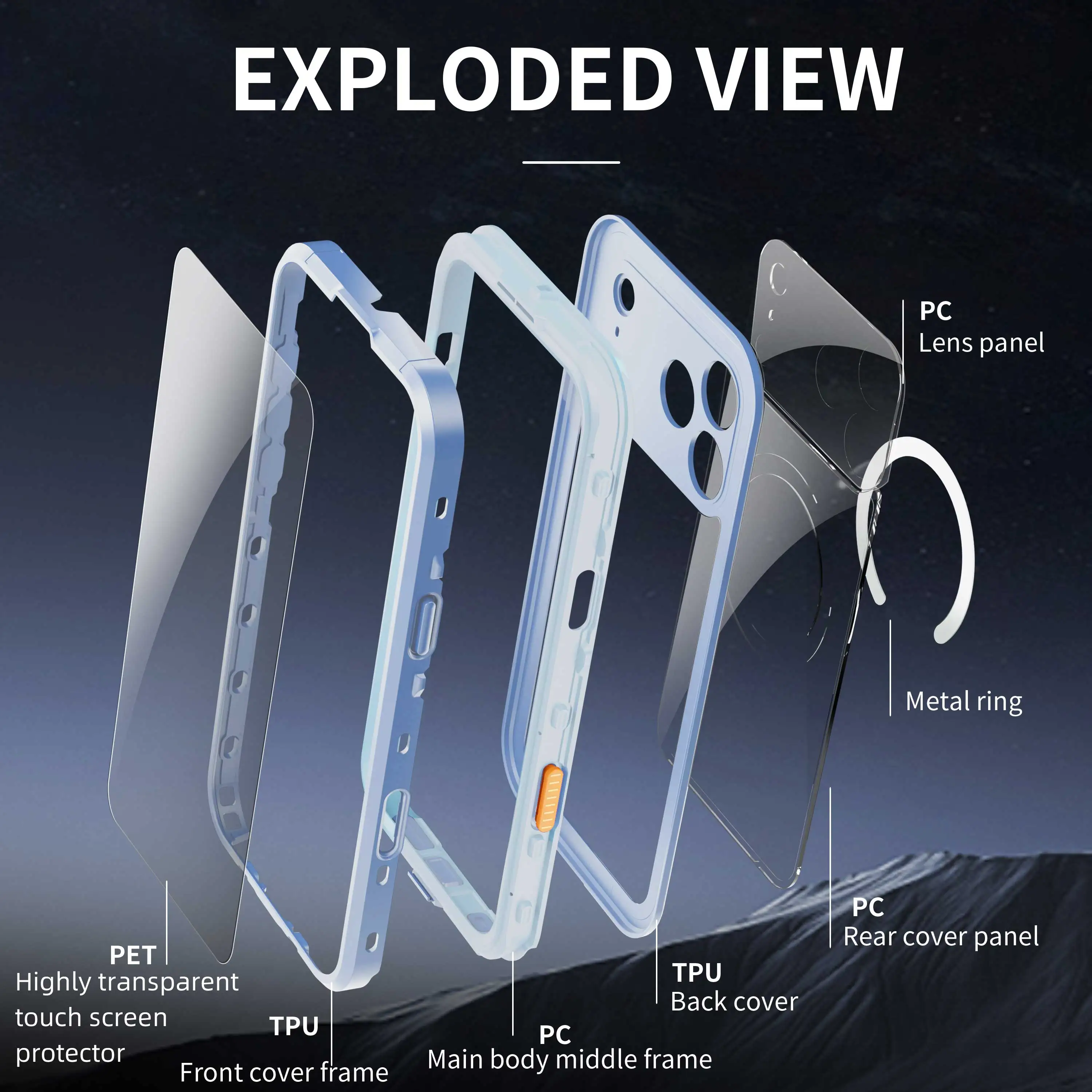 Ip68 Full Waterproof Phone Case For Iphone 18 Promax 17pro 18 Pro Magnetic Wireless Charging For Magsafe Underwater Diving Cover view 3