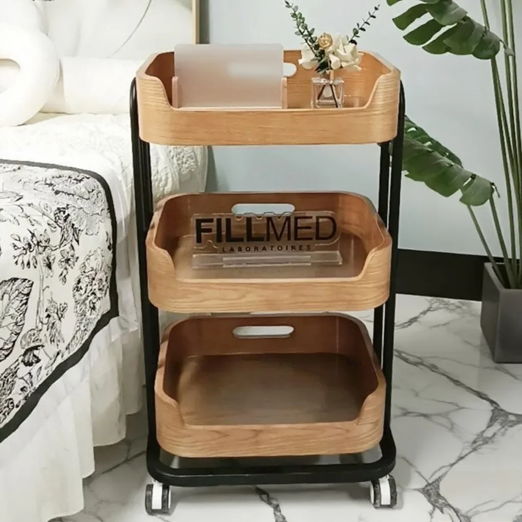 Beauty salon special trolley, beauty trolley, advanced tattoo embroidery, eyelash plastic surgery instrument, shelf, trolley