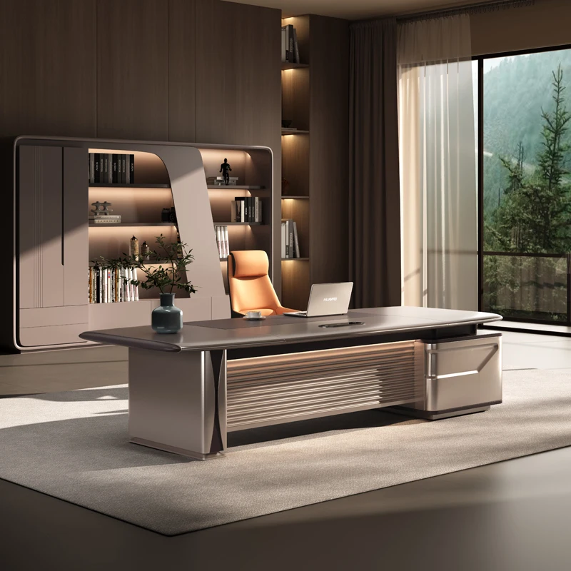

Drawers Filing Cabinets Desk Study Work Storage Minimalist Boss Computer Desks Light Luxury Mesa Escritorio Mesa Escritorio