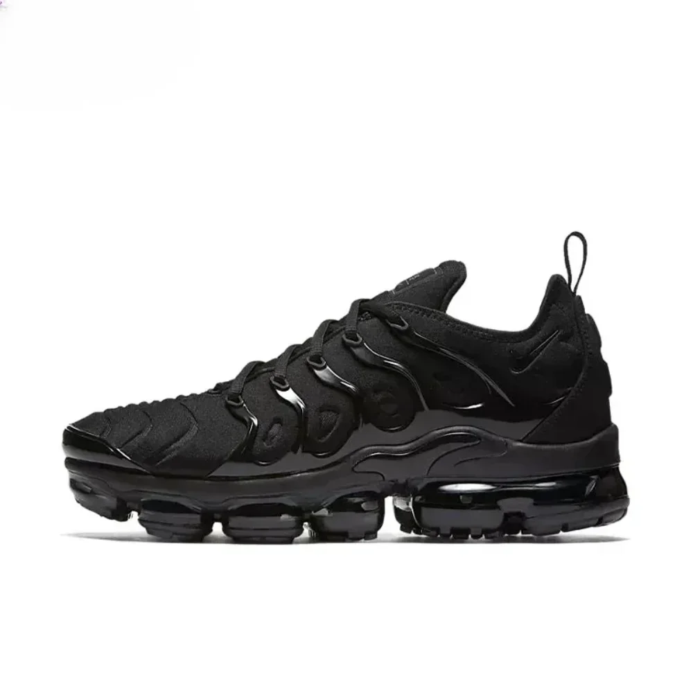 Nike Air Vapormax Plus TN Triple Black Men and Women Air Cushion Non-slip Shock-absorbing Versatile Sports Running Shoes