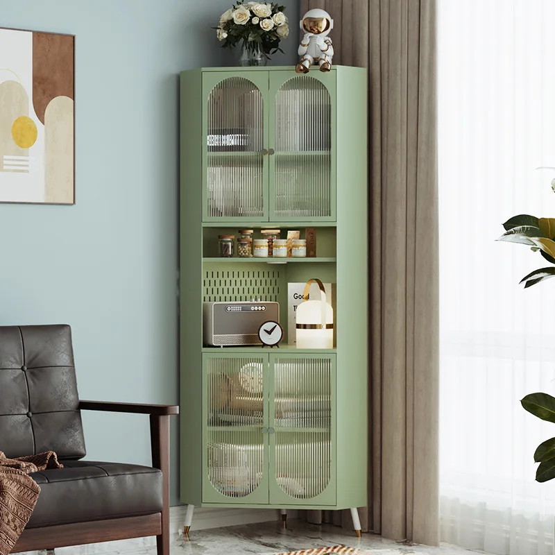 Corner Cabinet Steel Corner Triangle Cabinet Shelf Living Room Dining Room Wall Cabinet Bedroom Floor Type