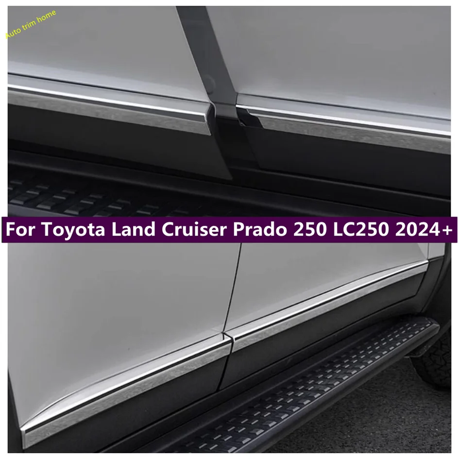 

Side Door Body Molding Front Hood Bonnet Decoral Strip Front Engine Trim Cover For Toyota Land Cruiser Prado 250 LC250 2024 2025