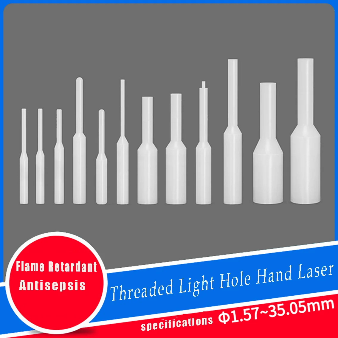 

Flame Retardant And High-Temperature Resistant Silicone Thread Through-Hole Rubber Solid Large And Small Head Sealing Handle