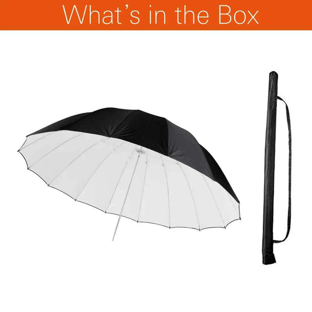 Godox 60 بوصة (150 سم) مظلة إضاءة عاكسة باللون الأبيض والأسود لإضاءة التصوير الفوتوغرافي في الاستوديو #2