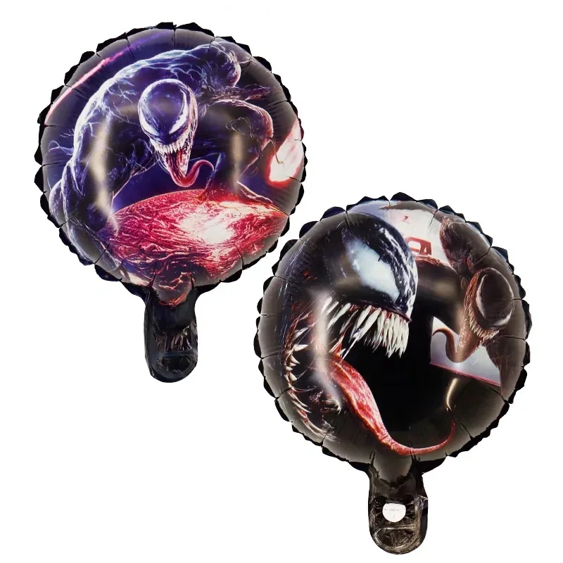 Marvel series venom aluminum film balloon hero theme party background decoration