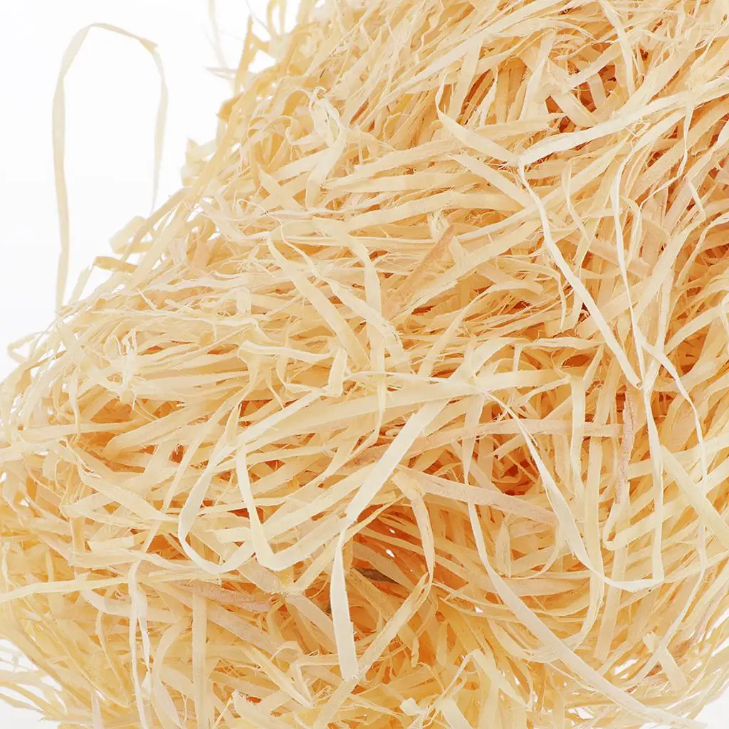 Wooden Packaging Filler Versatile Excelsior Shavings Natural Material for Handicraft and Pet Bedding