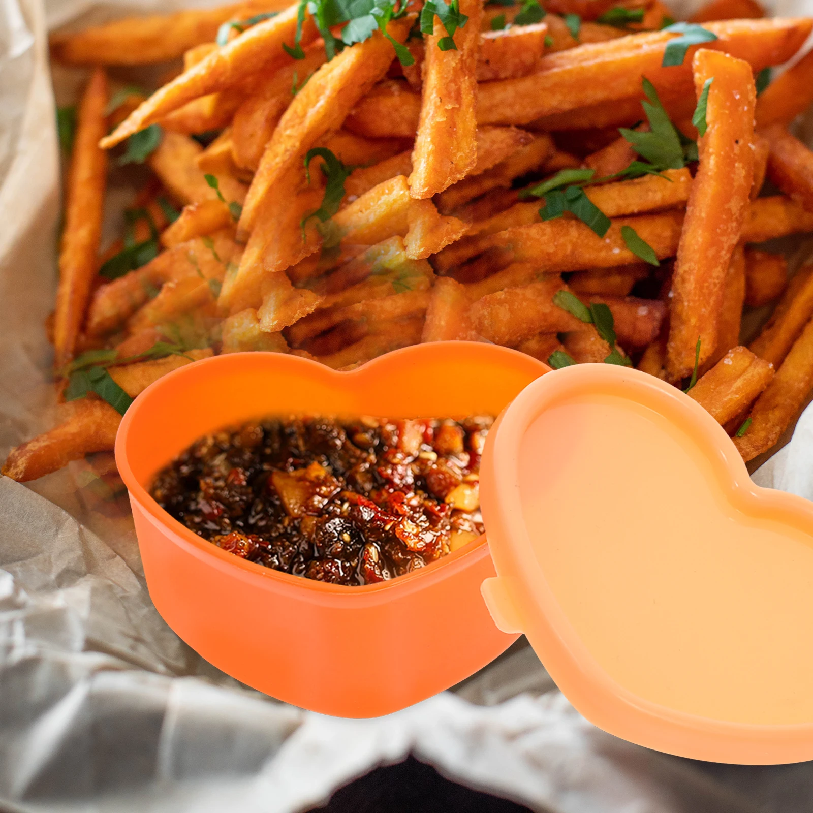 

5Pcs Snack Storage Box Adorable Seasoning Boxes for Portable Sauces Picnic Barbecue Condiment Storage Lightweight Kitchen