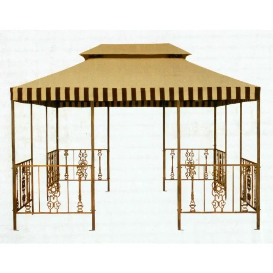 

PH ian Gazebo Replacement Top Cover - RipLock 350 Outdoor Patio Shade Weather Resistant Fabric Brown