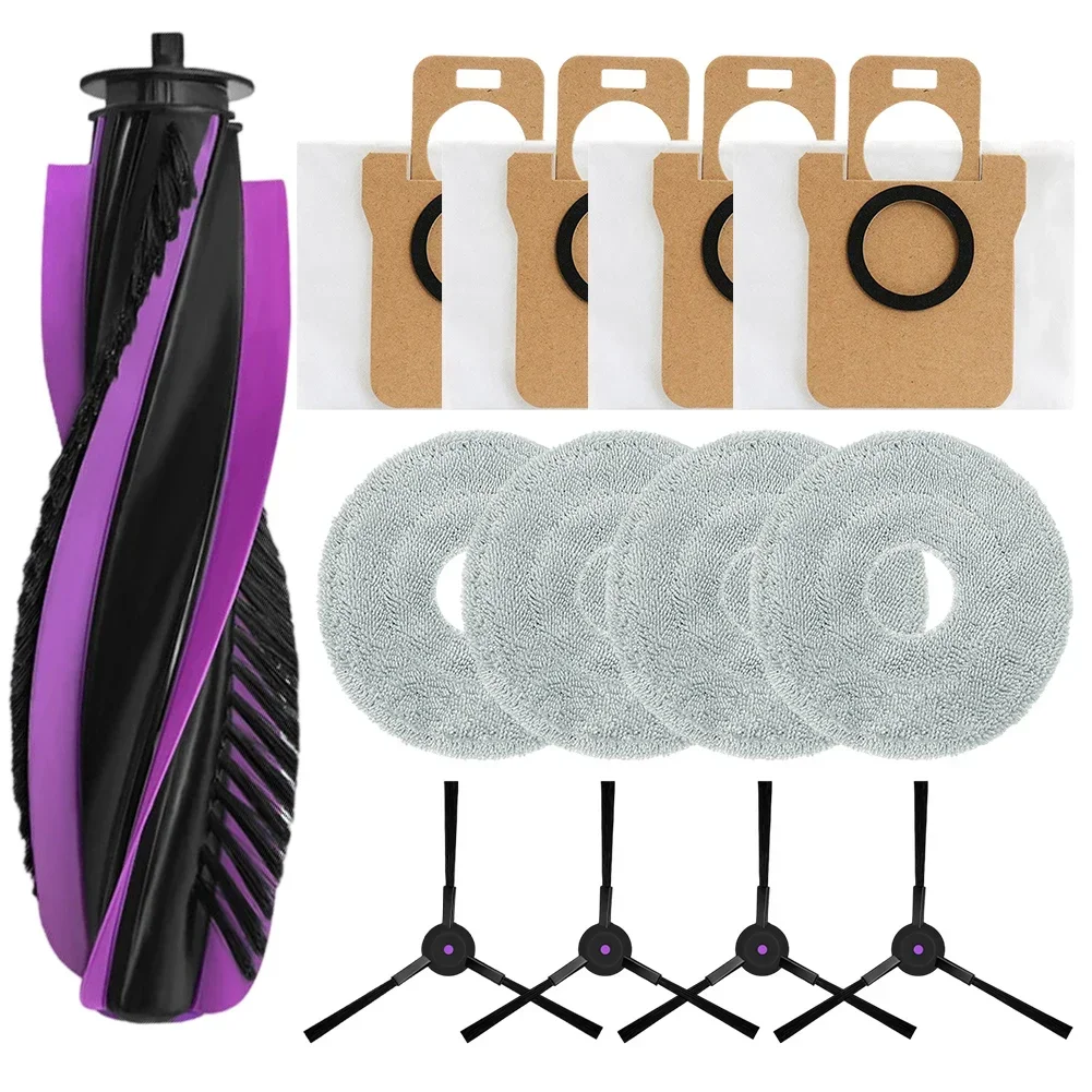 

Cleaning Performance Upgrade Kit for JONR For P20 Pro Robot Vacuum Main Brush Mop Cloths Side Brushes and Dust Bags